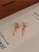 Organic Fluid Moonstone Earrings - S925 Sterling Silver