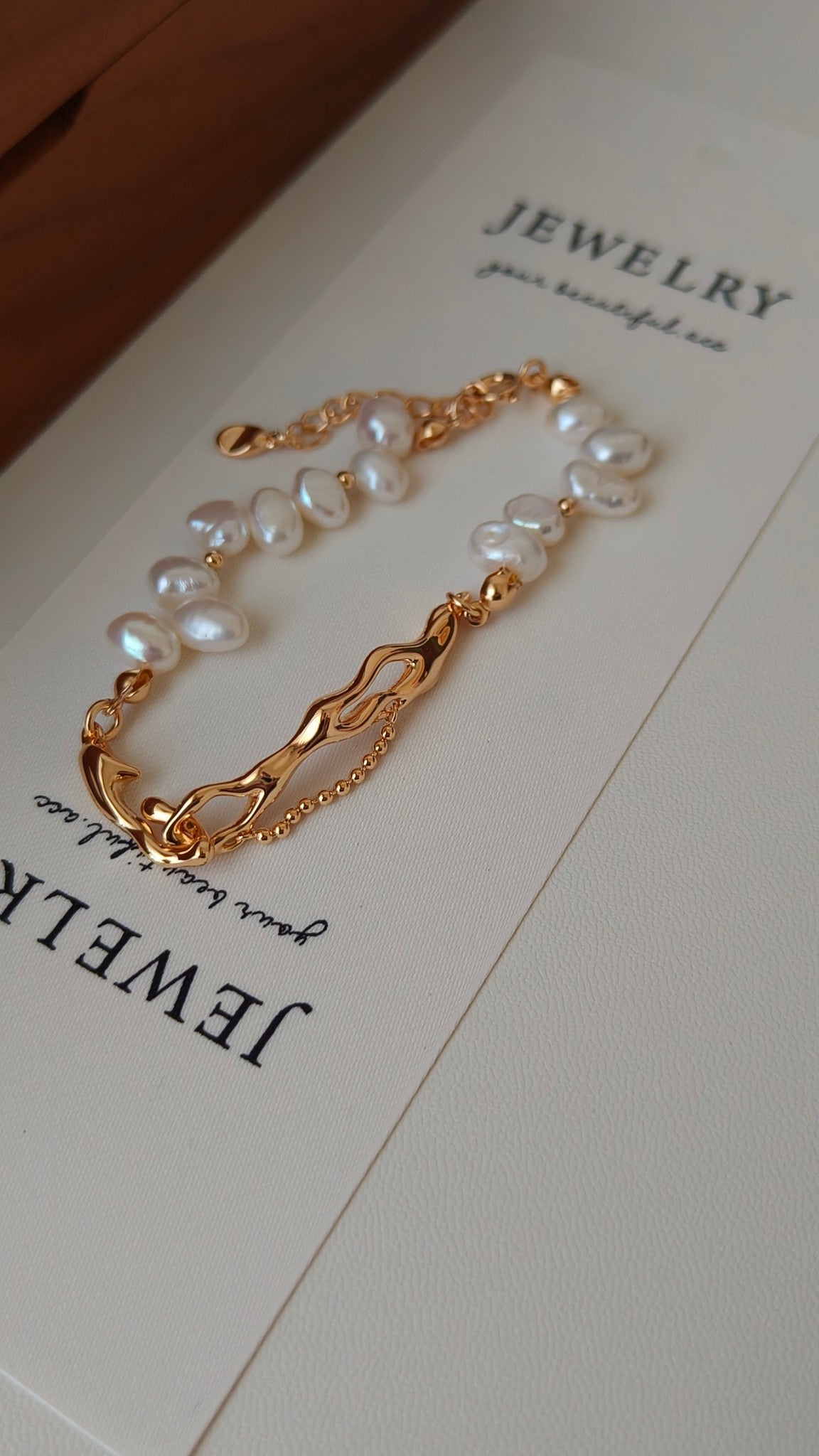 Molten Lava Pearl Bracelet - S925 Sterling Silver